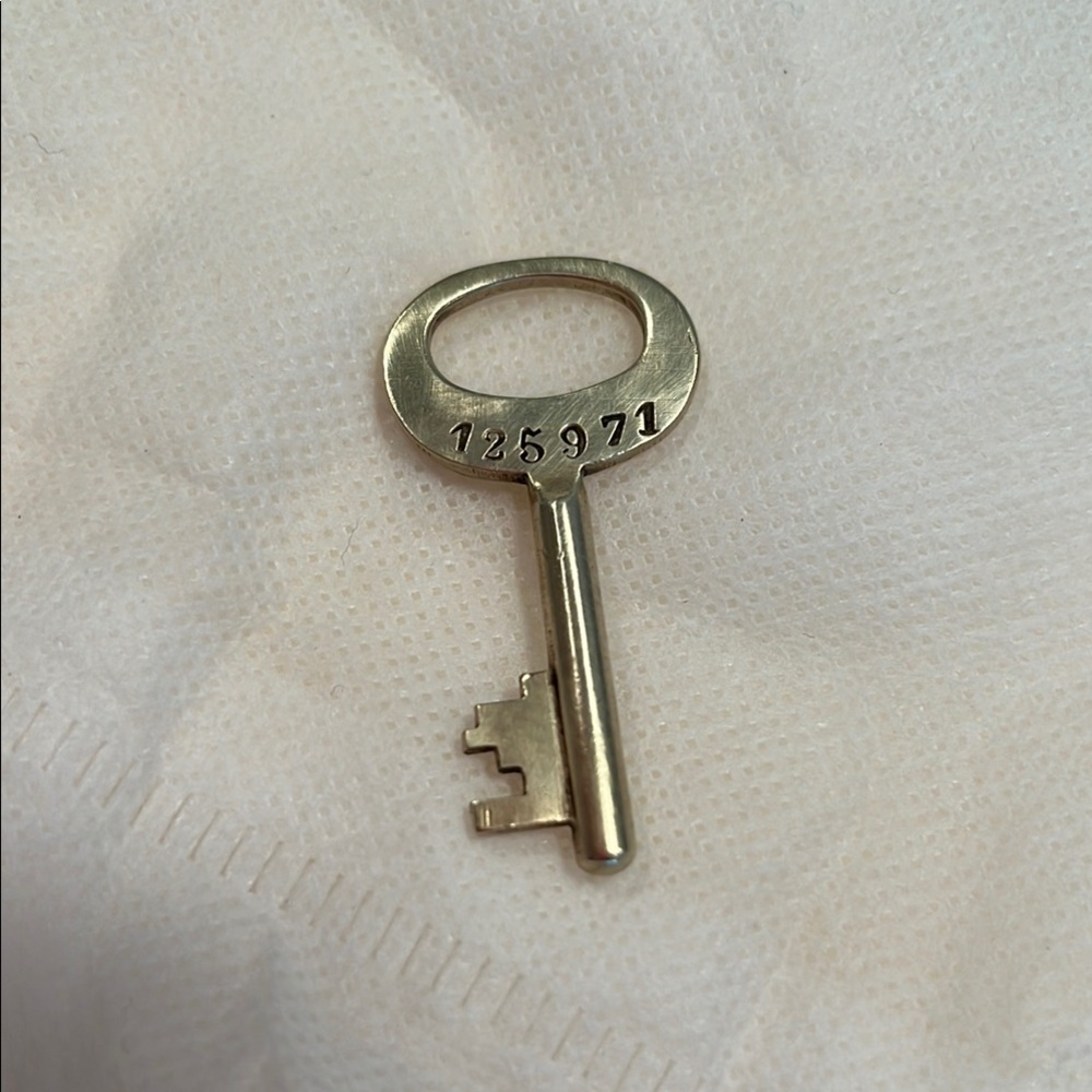 Louis Vuitton Vintage Gold tone Key #125971